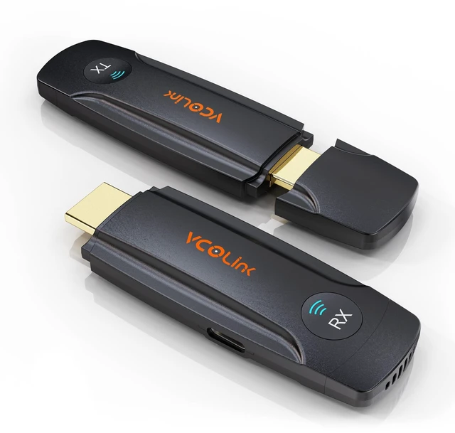 Main image of HDMI Wireless Transmitter and Receiver, Wireless Display Adapter 4K HD and 2.4G&5G, HDMI Extender Kit Support USB C Streaming Video Audio to Monitor TV from Laptop Camera STB, 196FT/60M, Plug & Play