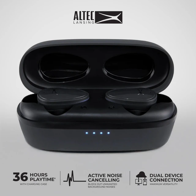 Alt view image 2 of 6 - Nanobuds ANC 2.0, Bluetooth Earbuds with Hybrid ANC, Waterproof Earbuds, Wireless Ear Buds with Voice Assistant, Sport Earbuds with 36hr Battery (Black)