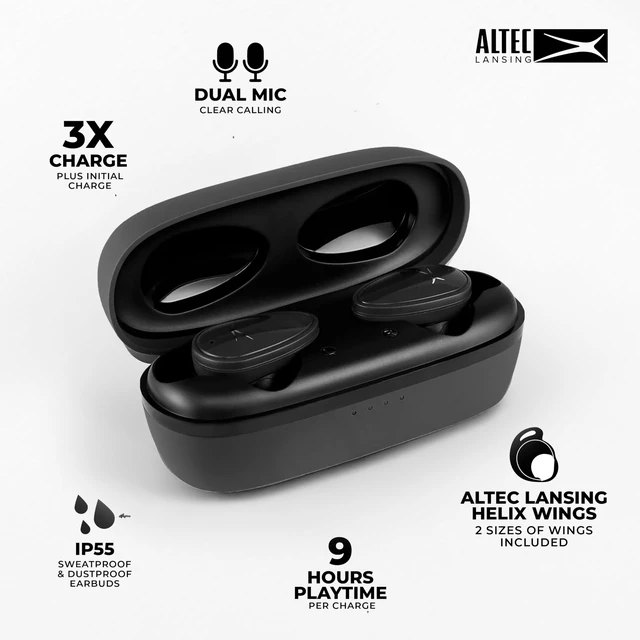 Alt view image 4 of 6 - Nanobuds ANC 2.0, Bluetooth Earbuds with Hybrid ANC, Waterproof Earbuds, Wireless Ear Buds with Voice Assistant, Sport Earbuds with 36hr Battery (Black)