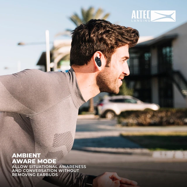 Alt view image 5 of 6 - Nanobuds ANC 2.0, Bluetooth Earbuds with Hybrid ANC, Waterproof Earbuds, Wireless Ear Buds with Voice Assistant, Sport Earbuds with 36hr Battery (Black)