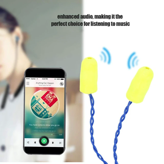 Alt view image 2 of 7 - Racing Earbuds with 1/8 Plug, Safety Foam Mono Receiver, Mini Noise Reduction for Communications Electronics
