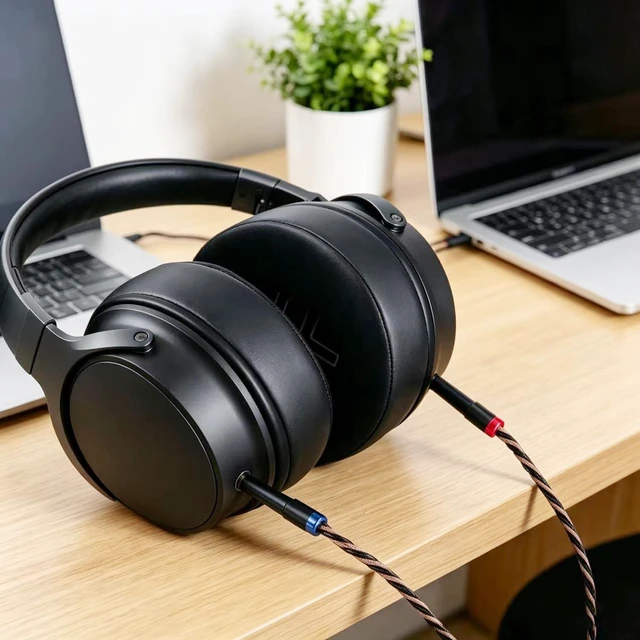 Alt view image 4 of 7 - 8N OCC German Copper Cable Wire Compatible with MEZE Audio 109 Pro 105 AER Hifiman HE560 HE4XX HE-350 Sony MDR Z1R MDR Z7M2 Earbuds 6.35mm Connector 6.5ft