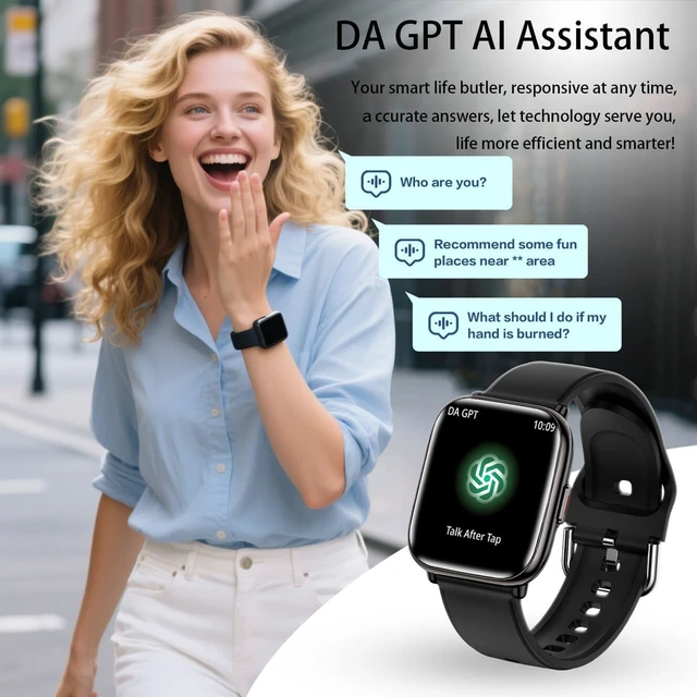 Alt view image 2 of 7 - 2025 Lightweight Smart Watch for Women, 1.75" AMOLED AI Smartwatch with Da GPT, Fitness Tracker with Heart Rate SpO2 Blood Pressure Sleep Monitor, 120+ Sports Modes, IP68 Waterproof for Android iOS