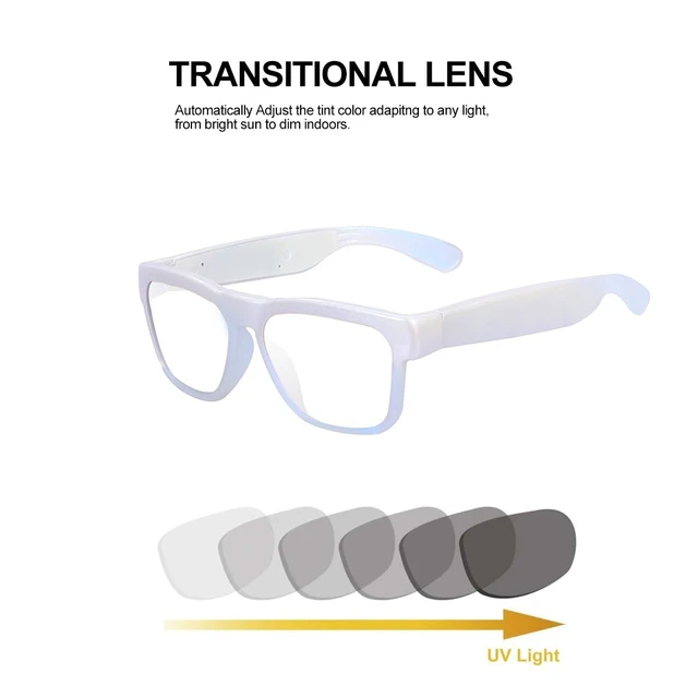 Alt view image 4 of 7 - OpenEar Smart Glasses, 128GB UV400 Z87.1 Lightweight Audio Sunglasses 10H Playtime, Builtin MP3, Music Playback, HandsFree Calls, Voice Control, Transitional Lens, Unisex for Daily & Outdoor