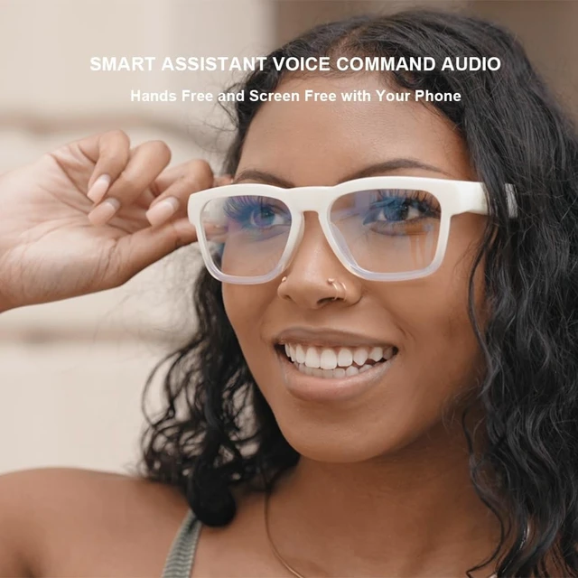 Alt view image 6 of 7 - OpenEar Smart Glasses, 128GB UV400 Z87.1 Lightweight Audio Sunglasses 10H Playtime, Builtin MP3, Music Playback, HandsFree Calls, Voice Control, Transitional Lens, Unisex for Daily & Outdoor