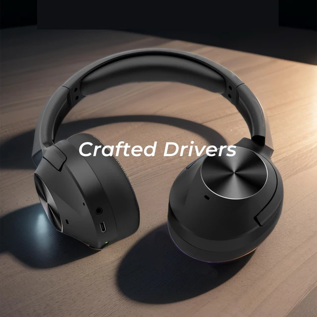 Alt view image 3 of 7 - Active Noise Cancelling Wireless Bluetooth Headphones with Mic and Clear Calls, Bluetooth 5.0, 30 Hours Playtime, Comfort Fit, Model 2