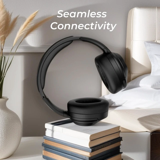 Alt view image 5 of 7 - Active Noise Cancelling Wireless Bluetooth Headphones with Mic and Clear Calls, Bluetooth 5.0, 30 Hours Playtime, Comfort Fit, Model 2