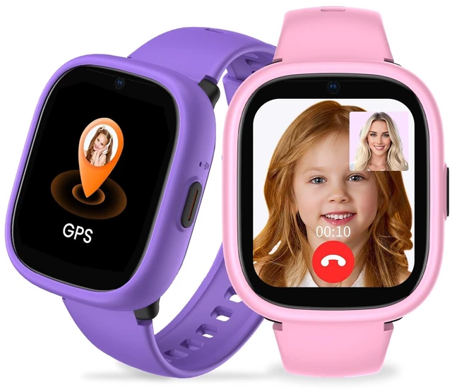 Main image of Watch Phone for Kids, Kids Smart Watch with GPS Tracker, 1.7 Inch HD 4G Smartwatch with Video Calls, Texting, Parental App, SOS, Music, Alarm Clock, School Mode, IP68 Waterproof for Ages 5-12