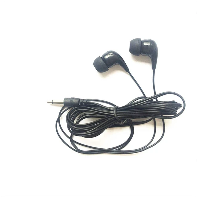 Alt view image 4 of 7 - 100 Pack Bulk Earbuds Headphones Classroom Student Testing Ear Buds Kids Bulk Headphones Disposable Earbuds Individually Wrapped for Schools, Libraries, Hospitals (Black)