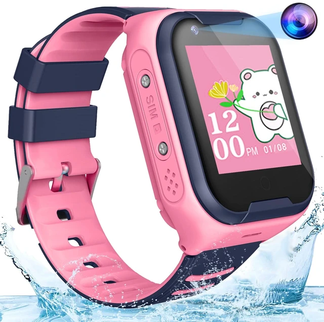 Main image of Kids 4G GPS Smart Watch Video Phone Call SOS Real-Time Tracker Global,Call & Text,Kid-Safe,School Focus,Parental Controls,Emergency Alerts,Waterproof,Camera,Pedometer,Anti-lost,Geo-fence
