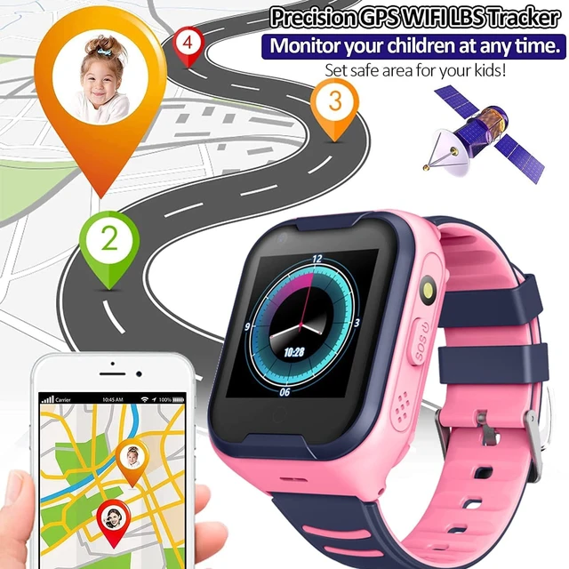 Alt view image 2 of 6 - Kids 4G GPS Smart Watch Video Phone Call SOS Real-Time Tracker Global,Call & Text,Kid-Safe,School Focus,Parental Controls,Emergency Alerts,Waterproof,Camera,Pedometer,Anti-lost,Geo-fence