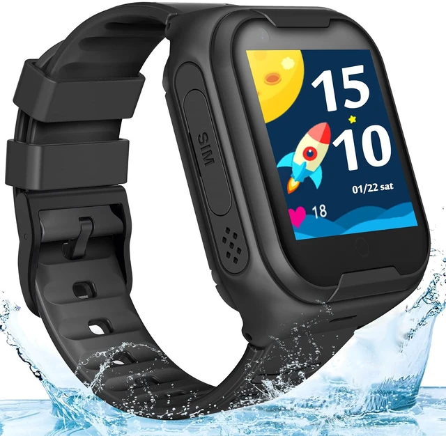 Main image of Kids 4G GPS Smart Watch Video Phone Call SOS Real-Time Tracker Global,Call & Text,Kid-Safe,School Focus,Parental Controls,Emergency Alerts,Waterproof,Camera,Pedometer,Anti-lost,Geo-fence