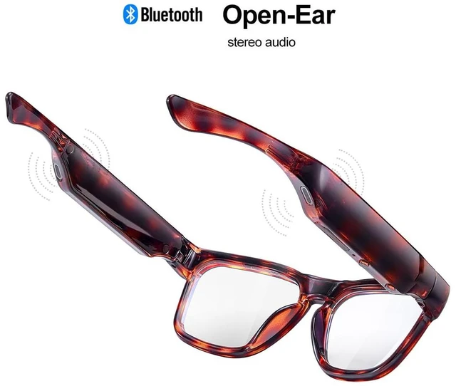 Alt view image 2 of 7 - OpenEar Smart Glasses, 128GB UV400 Z87.1 Lightweight Audio Sunglasses 10H Playtime, Builtin MP3, Music Playback, HandsFree Calls, Voice Control, Transitional Lens, Unisex for Daily & Outdoor