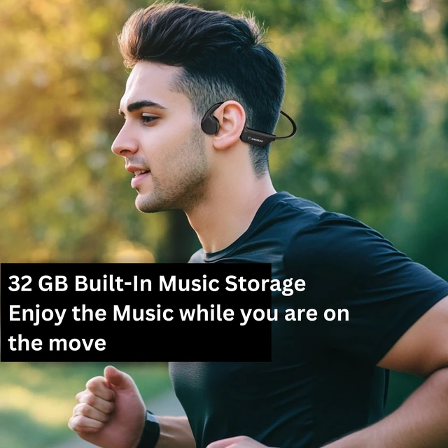 Alt view image 4 of 7 - Open Ear Headphones Wireless Bluetooth, IP68 Waterproof Bone Conduction Headphones Bluetooth, Earphones Wireless Bluetooth, Sports Headphones for Running Swimming, 10 Hours Continuous Music