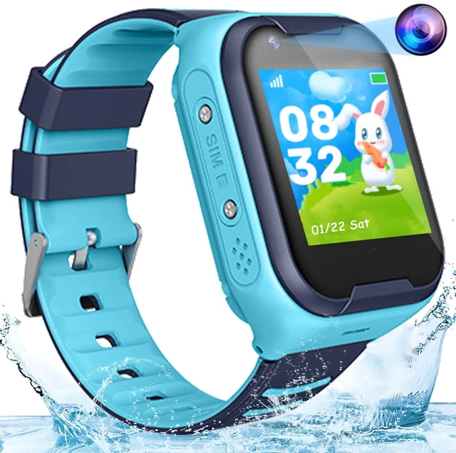 Main image of Kids 4G GPS Smart Watch Video Phone Call SOS Real-Time Tracker Global,Call & Text,Kid-Safe,School Focus,Parental Controls,Emergency Alerts,Waterproof,Camera,Pedometer,Anti-lost,Geo-fence
