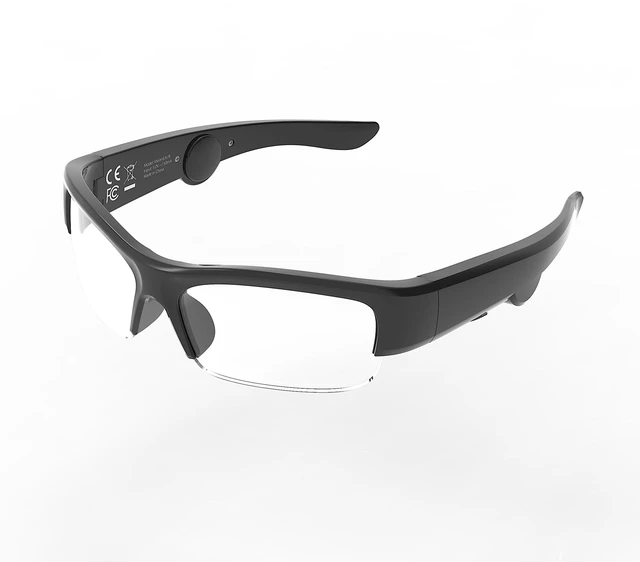 Main image of Bluetooth Smart Glasses with Open Ear Audio, Voice Control, Built-in Speaker,(Clear Lens)