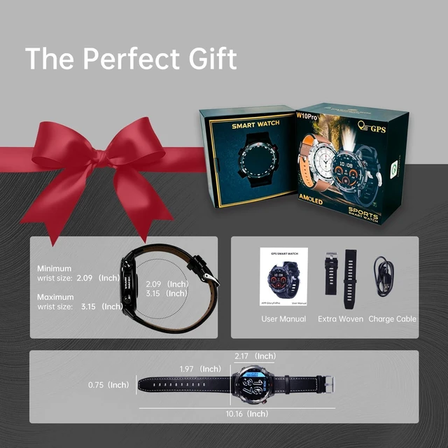Alt view image 7 of 7 - Smart Watch for Women Men, GPS Bluetooth Calling Fitness Tracker 1.43" AMOLED Touchscreen Smartwatch for Android iOS, Heart Rate SpO2 Sleep Monitor, 150+ Sport Modes, IP68 Waterproof