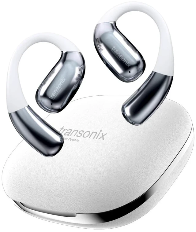 Main image of TravelerAI Smart Translator Earbuds with Charging Case, Open-Ear Bluetooth 5.4, Real-Time AI Translation in 159+ Languages, White