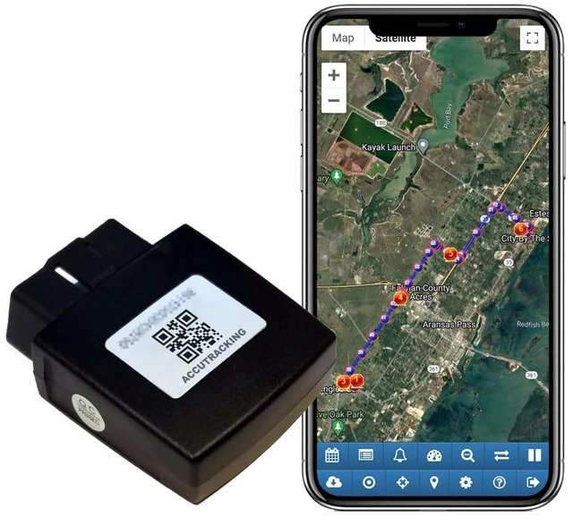 Main image of AccuTracking TK374 GPS Tracker for Vehicles, No Monthly Fee, 1 Year Service, No Activation Fee, Car Truck Fleet Teen Driver, No Cancellation Fees, Diagnostics