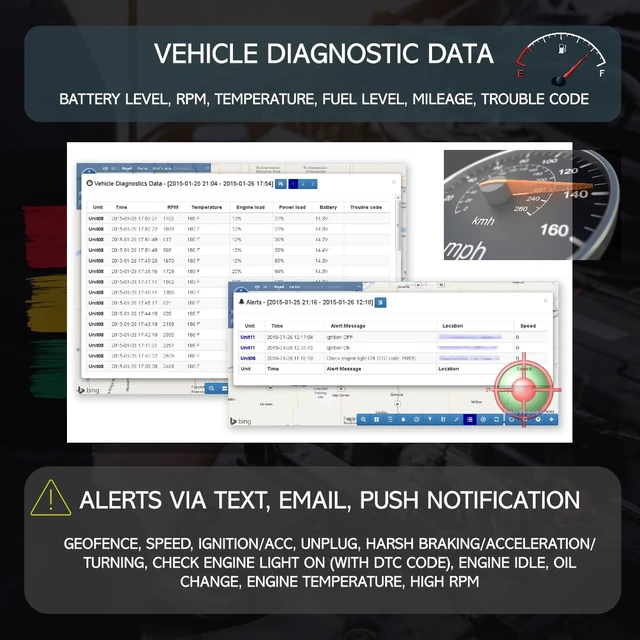 Alt view image 5 of 7 - AccuTracking TK374 GPS Tracker for Vehicles, No Monthly Fee, 1 Year Service, No Activation Fee, Car Truck Fleet Teen Driver, No Cancellation Fees, Diagnostics