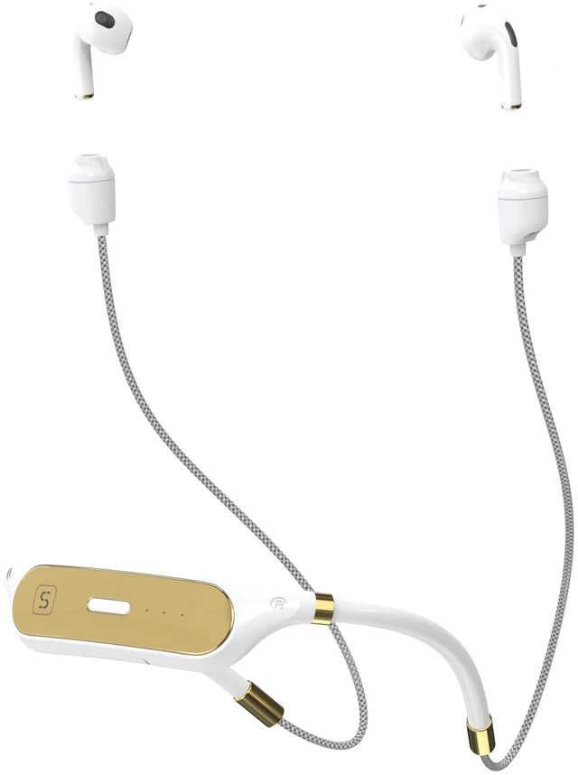 Main image of Portable Charging Case for Airpods Pro 1st/2nd/3rd Generation,Strap Anti-Lost Cord Sports Lanyard Easy for airpod srap Outdoor Sports,Driving,Running, and Suitable Gifts(Gold, no Airpods)