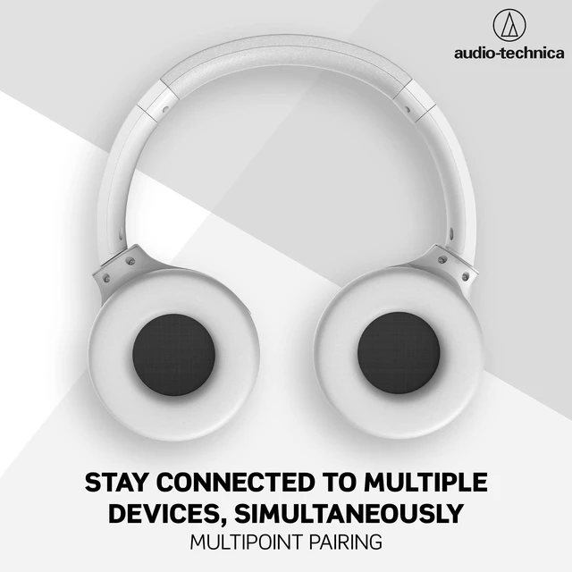 Alt view image 4 of 7 - ATH-S220BTWH Wireless On Ear Headphones, White