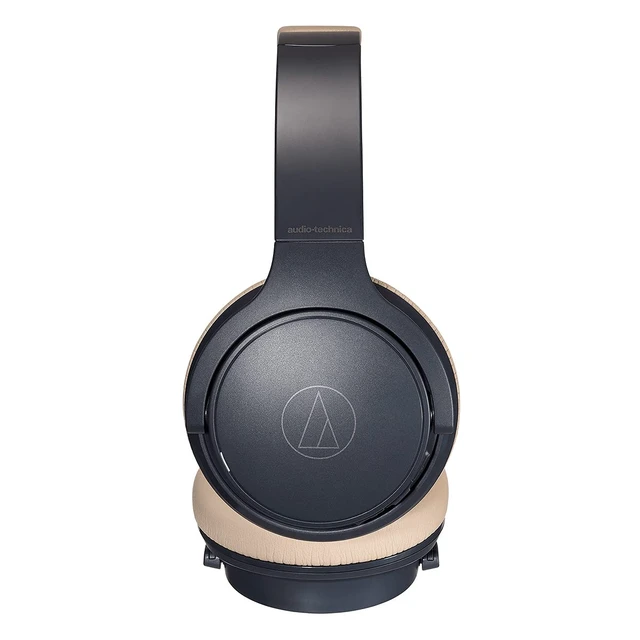 Alt view image 2 of 7 - ATH-S220BTNBG Wireless On Ear Headphones, Navy/Beige