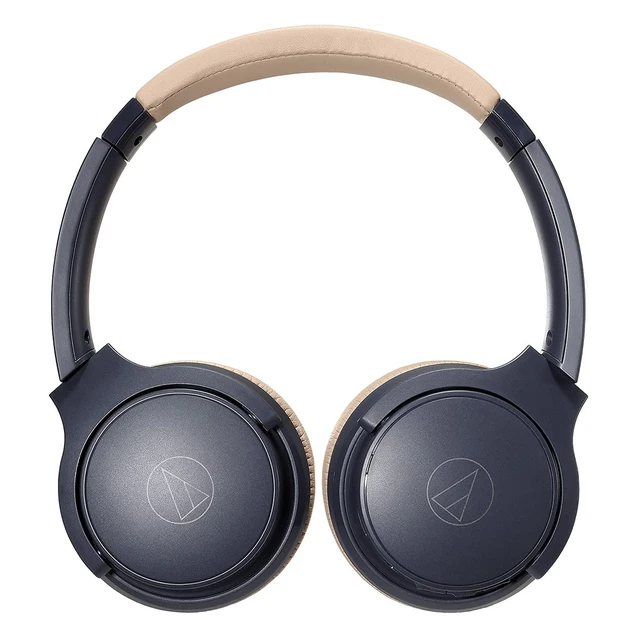 Alt view image 3 of 7 - ATH-S220BTNBG Wireless On Ear Headphones, Navy/Beige