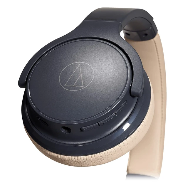 Alt view image 7 of 7 - ATH-S220BTNBG Wireless On Ear Headphones, Navy/Beige