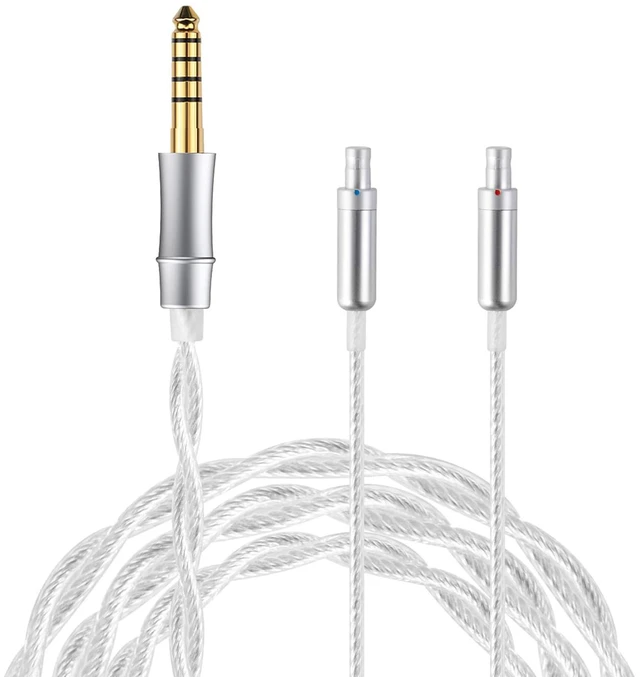 Main image of Silver Plated Replacement Audio Upgrade Cable Compatible with Sennheiser HD800 HD800s HD8XX HD820 HD820s Dharma D1000 Headphones Wired Upgrade Replacement Cord 4.4mm Plug