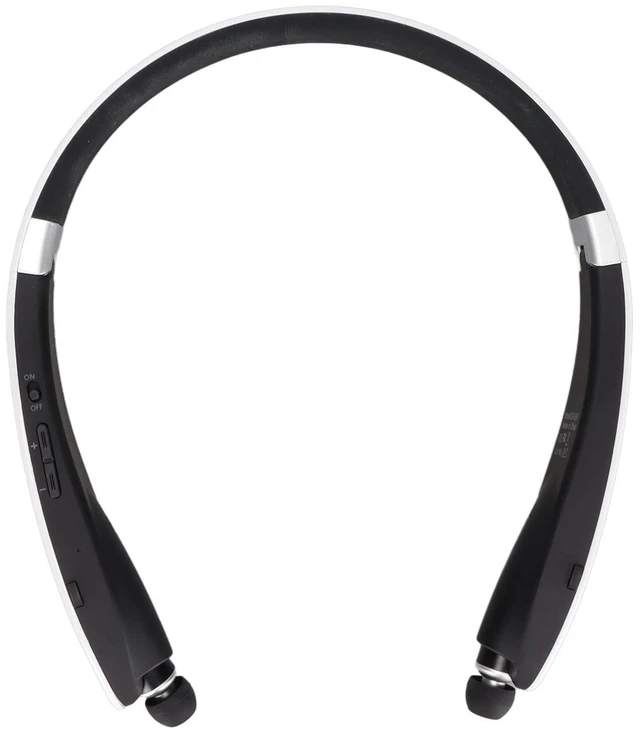 Main image of Bluetooth Neckband Headphones, Bluetooth Stereo Neckband Earbuds Retractable Flexible Sports Earphones with Mic, Noise Cancelling, for Running Workout(White)