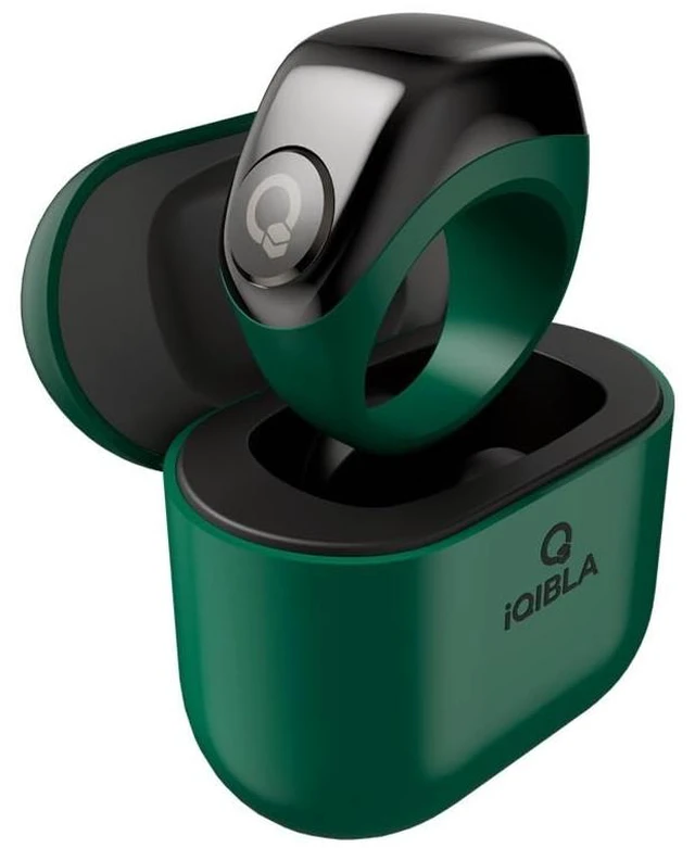 Main image of Zikr Ring Smart Tasbih Counter with Charging Case - Bluetooth Prayer Reminder, OLED Display, 3 Sizes (18/20/22mm) for Muslims, Qibla Direction & 5 Times Prayer Alert (Green)