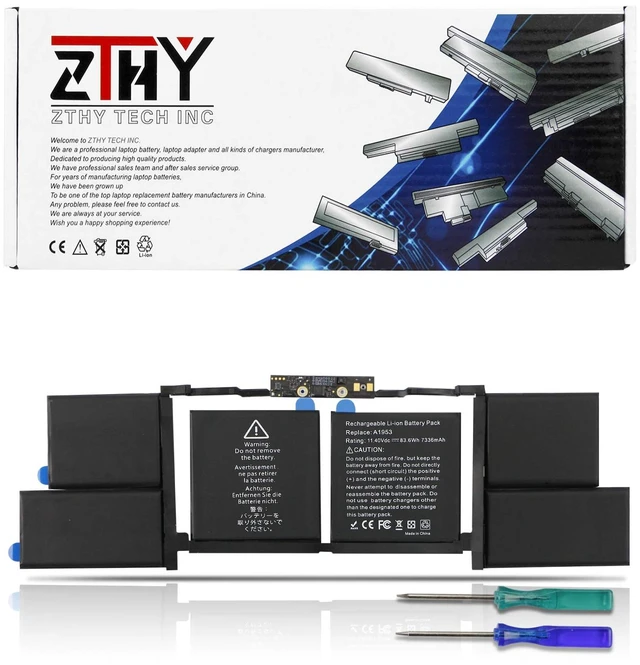 Main image of A1990 A1953 Laptop Battery for MacBook Pro 15" Touch Bar A1990 EMC 3215 3359 BTO CTO Mid 2018 2019 MV902LL/A MV912LL/A MV922LL/A MV932LL/A MV942LL/A MV952LL/A MV962LL/A MV972LL/A MV902B/A MV912B/A