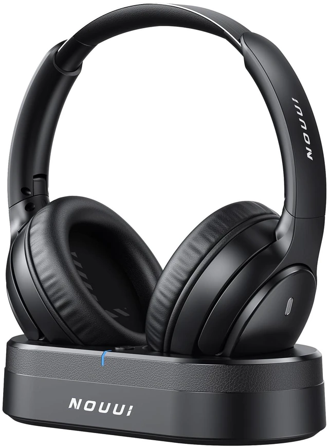 Main image of Wireless Headphones for TV Watching, TV Headphones Wireless for Seniors with Transmitter Charging Base, Over Ear Bluetooth Headphones with No Audio Delay, Plug and Play, Gifts for Parents and Elderly