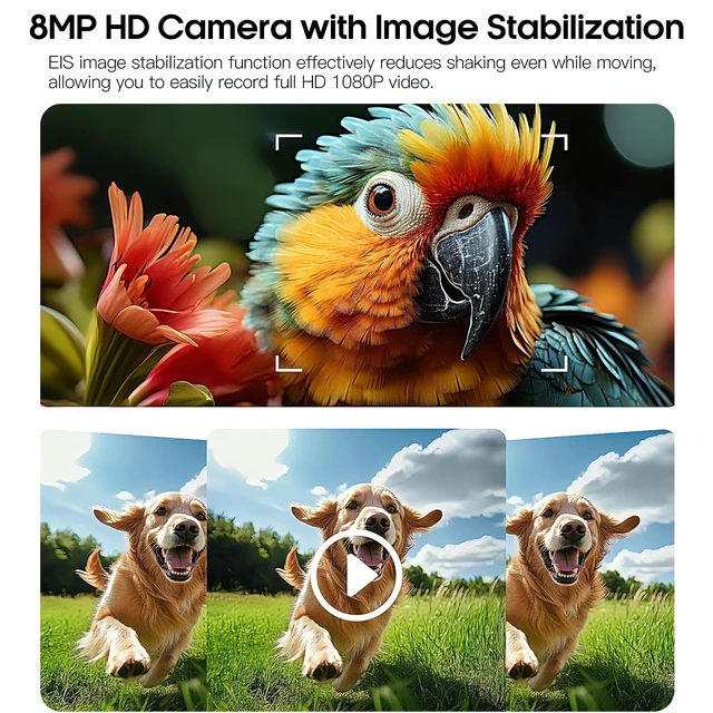 Alt view image 2 of 7 - AI Smart Camera Glasses 8MP Camera for Women Men, 4K Photos & 1080P Video Recording,Anti-Shake, 12H Music/Bluetooth Calls, Real-time Translation/GPT Object Recognition (Photochromic Lenses)