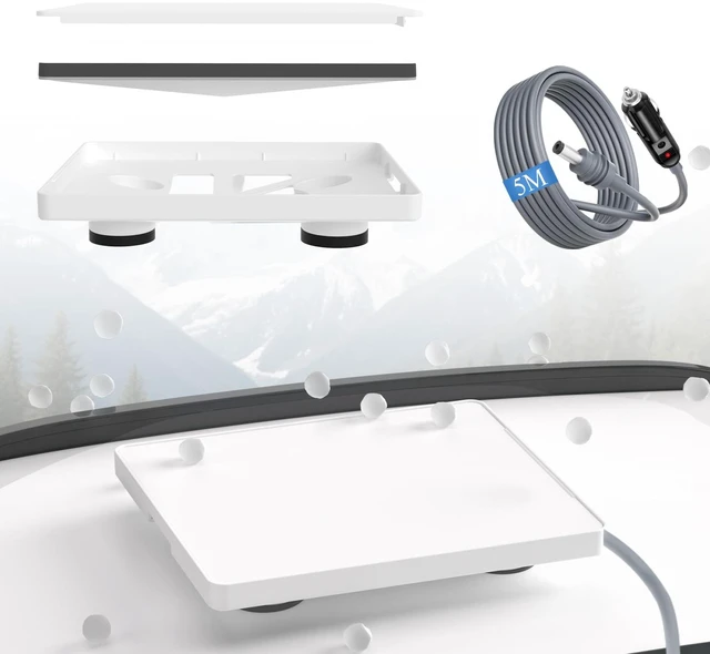 Main image of for Starlink Mini Magnetic Mount, Protective Cover & 5m Car Charger Starlink Mini Car Mount Full Enclosure Magnetic Vehicle Stand, Hail & UV Resistant with Cooling Vents, for RV, SUV, Boat