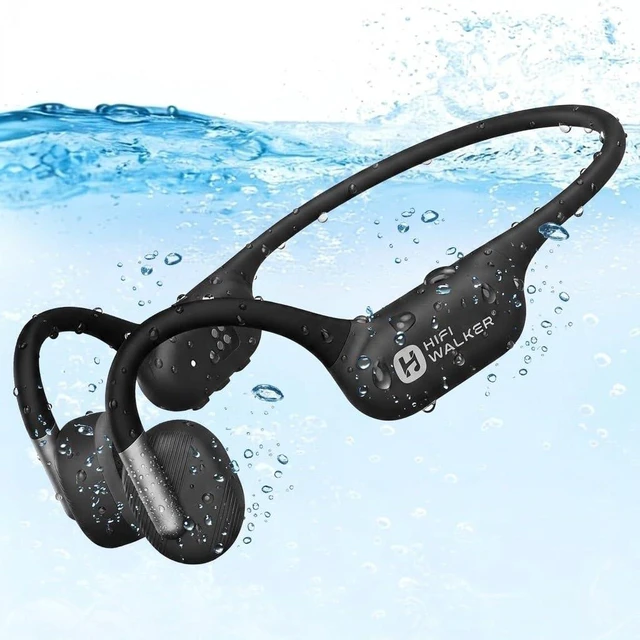 Main image of Bone Conduction Headphones for Swimming Headphones Open Ear Headphones IPX8 Waterproof MP3 Mode 32GB Memory Bluetooth 6.0 Earbuds Stereo 17mm Drivers, 15H Playtime, AI Voice Assistan for Run
