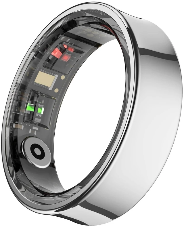 Main image of Smart Ring 3 for Women & Men with AI, Ultra-Thin Smart Ring (Silver, 7) Family Mode, Sleep/Fitness Tracker, Heart Rate/SpO2/Temperature/Stress Monitoring, IP68 Waterproof, Free APP for iOS/Android