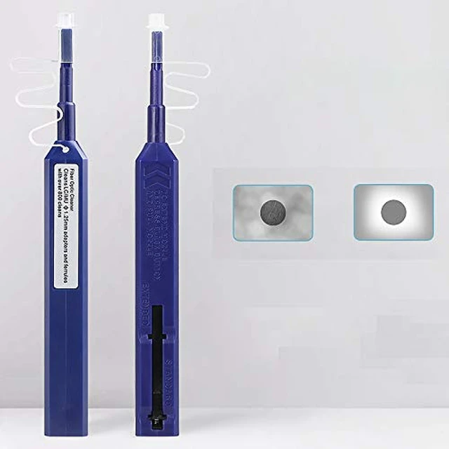 Alt view image 6 of 7 - Fiber Optic Connector Cleaning Kit with 1.25mm / 2.5mm Cleaner Pens & Cassette and Replacement Tapes for FC SC ST LC MU Connectors
