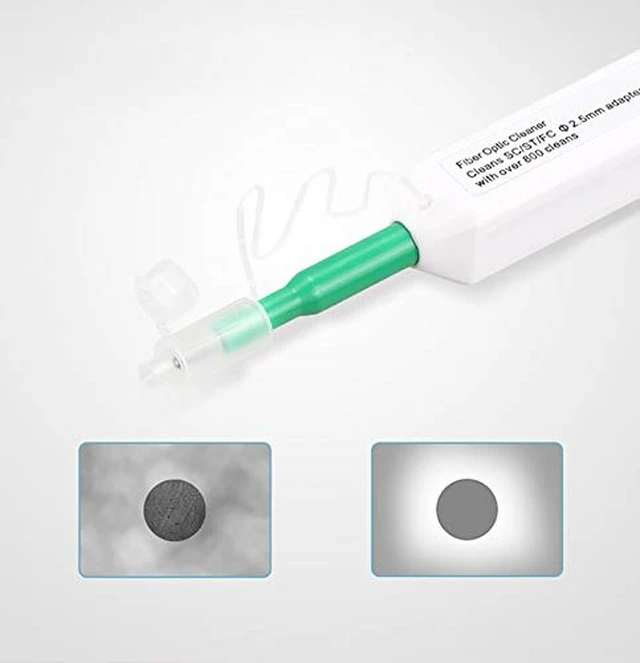 Alt view image 6 of 7 - Fiber Optic Cleaning Kit Optical Fiber Cleaner Tools with Fiber Cleaning Cassette for FC SC ST LC MU Connectors, 1.25mm/2.5mm Fiber Cleaner Pens, Cleaning Swabs Wipes (MK-200)