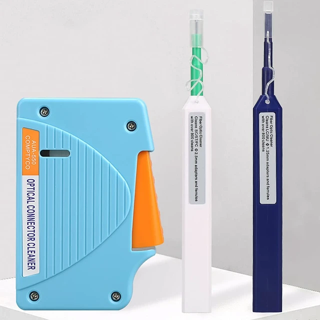 Alt view image 2 of 7 - Fiber Optic Cleaning Kit Optical Fiber Cleaner Tools with Fiber Cleaning Cassette for FC SC ST LC MU Connectors, 1.25mm/2.5mm Fiber Cleaner Pens, Cleaning Swabs Wipes (MK-200)