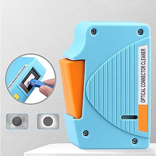 Alt view image 4 of 7 - Fiber Optic Cleaning Kit Optical Fiber Cleaner Tools with Fiber Cleaning Cassette for FC SC ST LC MU Connectors, 1.25mm/2.5mm Fiber Cleaner Pens, Cleaning Swabs Wipes (MK-200)