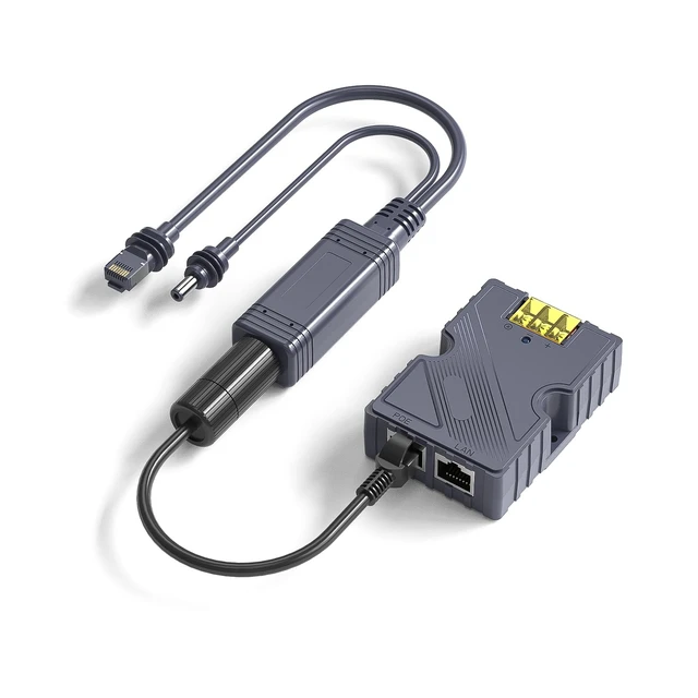 Alt view image 2 of 7 - ® 150W GigE PoE Injector Splitter & Adapter for Starlink Mini/Mini X Fits Starlink Mini/ Mini X, 150W GigE PoE Splitter, DC & RJ45 Adapter, ESD Protection, Plug & Play, No Step-Up Converter