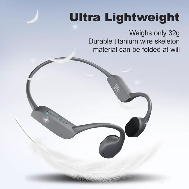 Alt view image 5 of 6 - Bone Conduction Headphones, Bluetooth 5.2 Open Ear Headphones with HD Mic, 10Hrs Playtime Wireless Sports Earphones, IP67 Waterproof Headset for Running, Cycling, Hiking, Driving