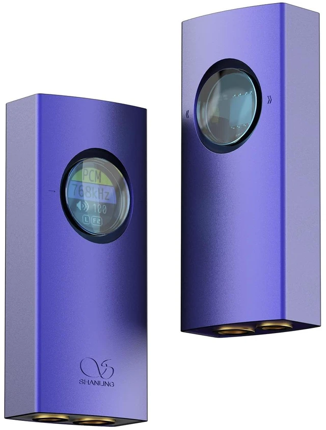 Main image of UA1 II Headphone Amplifier Portable USB DAC AMP Dual CS43131 Chips, 3.5mm + 4.4mm, 768kHz/32bit DSD512, 0.96" LCD Display, Hi-Res Audio for Smartphones, PC (Purple)