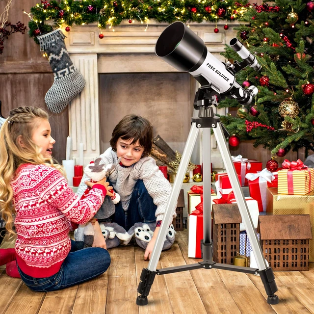 Alt view image 6 of 7 - Telescope for Adults Astronomy Beginners - 70mm Aperture and 400mm Focal Length Astronomical Refractor Telescope Great Astronomy for Christmas with Package, White