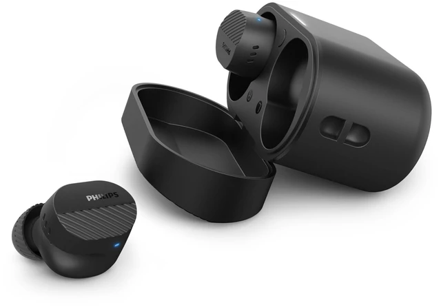 Main image of TAT5000 True Wireless Bluetooth Earbuds with Adaptive Noise Canceling - 40 Hours Play Time, 6-Mic Technology for Clearer Calls, Multipoint Connectivity, IPX5 Water Resistant, Black