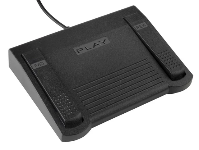 Alt view image 2 of 6 - Express Scribe Transcription Foot Pedal -FPAE - For Free & Paid Software on Windows & Mac - Not for Case Catalyst or Other Transcription Programs