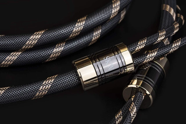 Alt view image 2 of 7 - Premium Audiophile Audio Cable - 2RCA Male to 2RCA Male Hi-Fi System Converter Adapter Shielded for Noise Reduction (12.8mm Diameter, 3.2ft/1M)