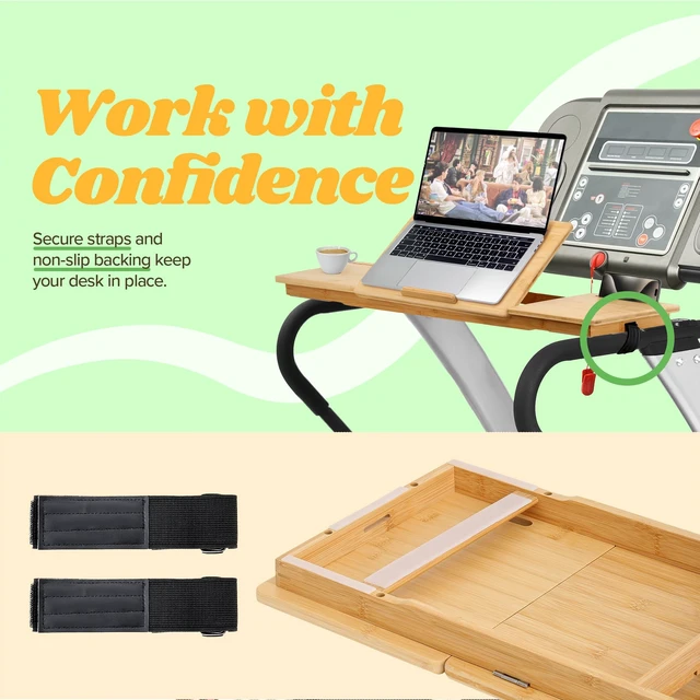 Alt view image 4 of 7 - Laptop Desk and Workstation Accessories, Laptop Stand, Ergonomic Computer Riser, Treadmill Desk Attachment, Adjustable Desktop Workspace, Home and Office Organization